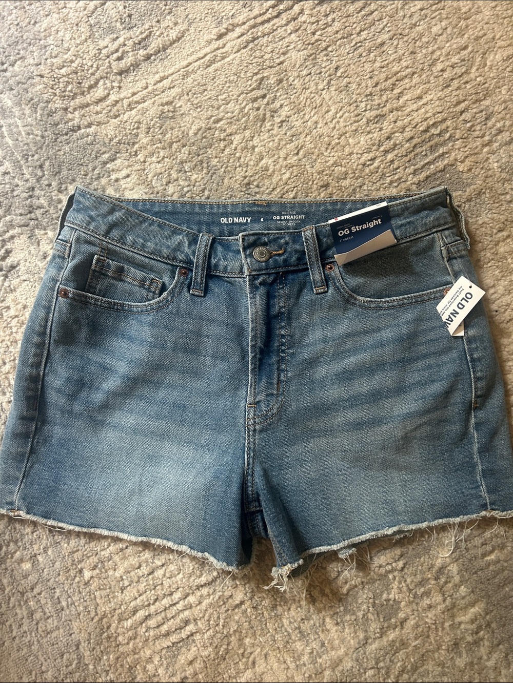 Old Navy Light Blue OG Straight Denim Jean Shorts